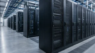 Modern Data Center Server Aisle